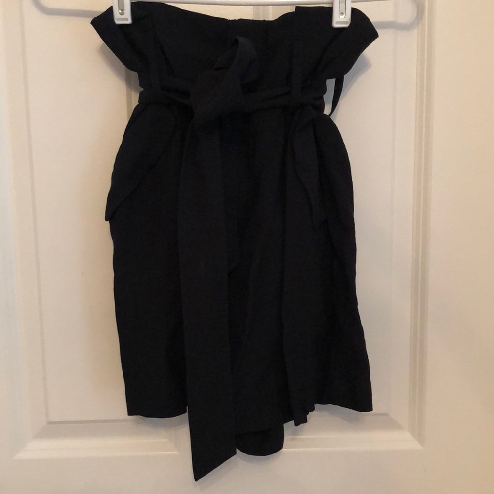 Black high waisted shorts